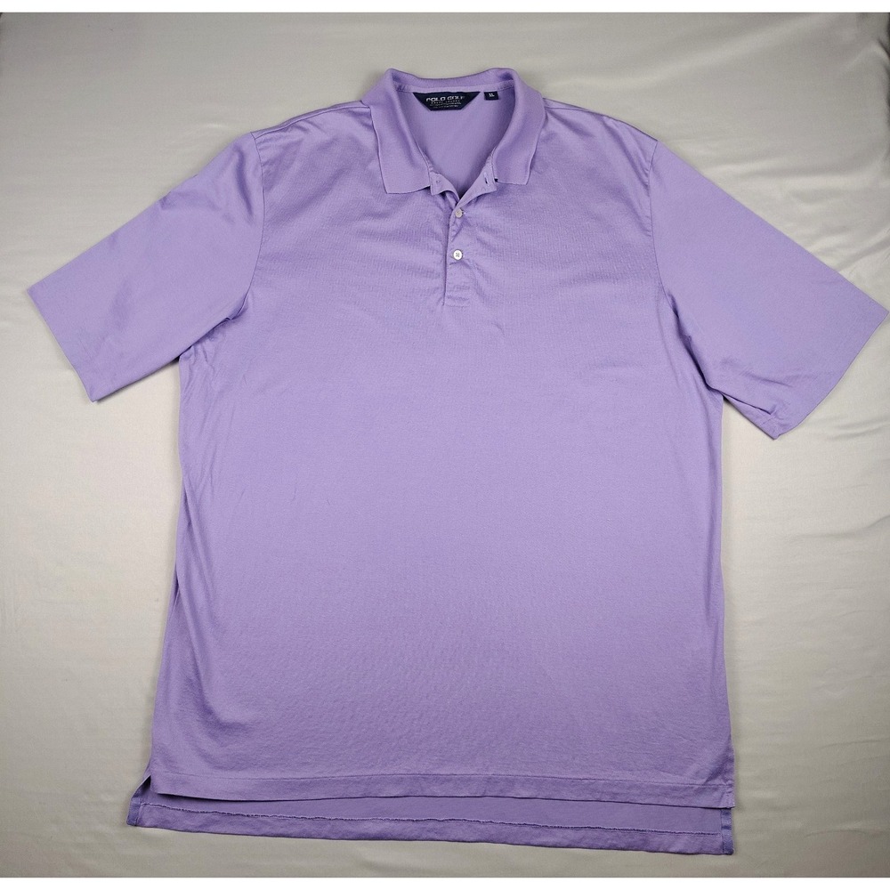 Polo Golf Ralph Lauren Pima Cotton Polo Shirt Men's XL Purple Short Sleeve